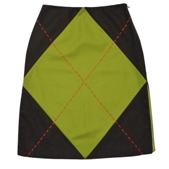 Moschino  Green Knee-Length Pencil Skirt US size 8 - Picture 2 of 14